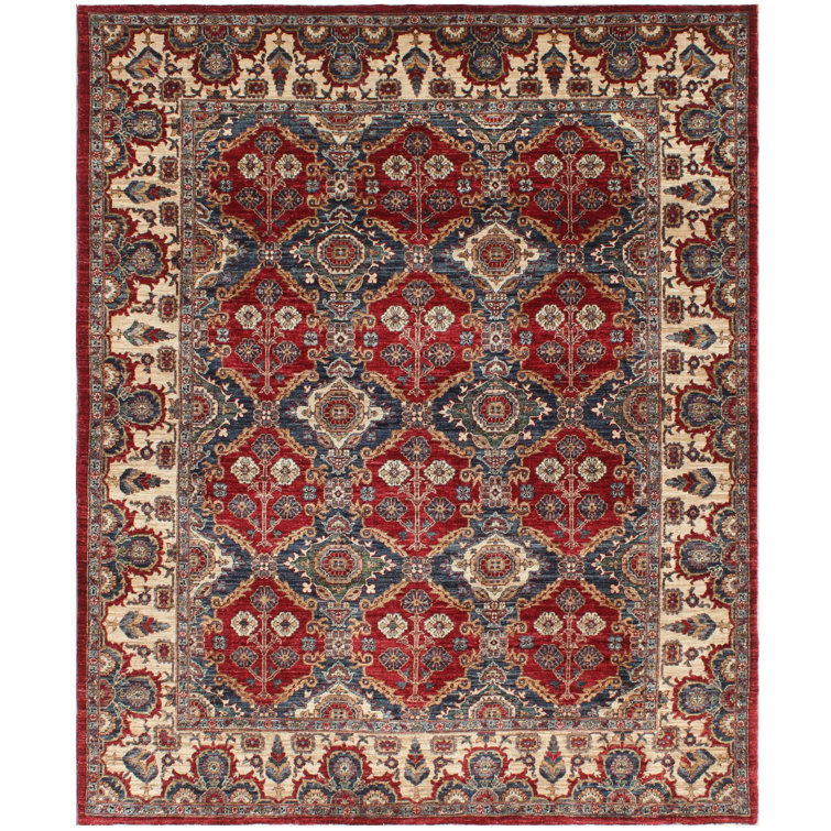 Latitude Vive Alonya HandKnotted Rectangle 250 X 293Cm Blue/Red/Beige